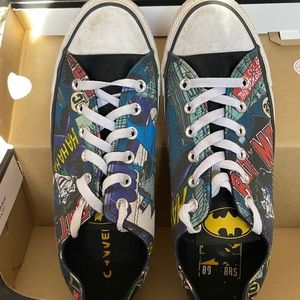 CONVERSE Batman DC Comics sneakers Mens8 Womens10 w/original box